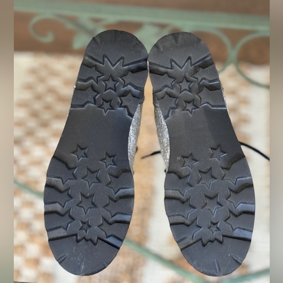 Montelliana 1965 Claudine Metallic Leather Lace Up Ankle Boots Size 37 - Picture 14 of 14